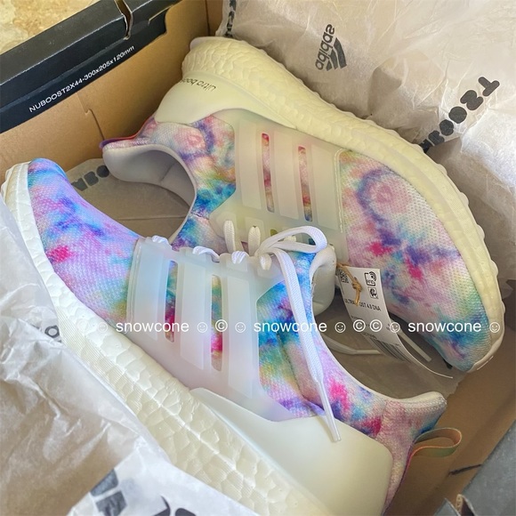 Adidas Ultraboost 4.0 DNA Tie Dye Rainbow Shoes Women’s 7.5 - Picture 16 of 17